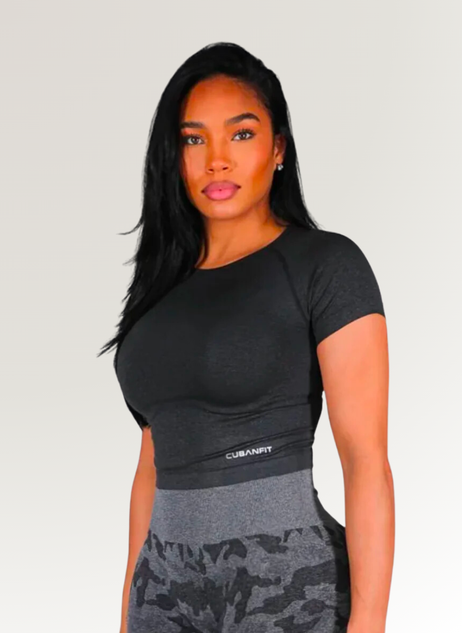 NOIR SEAMLESS TOP CubanFit