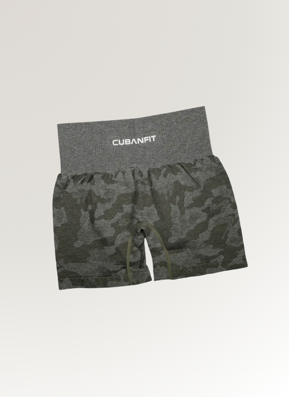 SAGE SEAMLESS CAMO SHORTS CubanFit