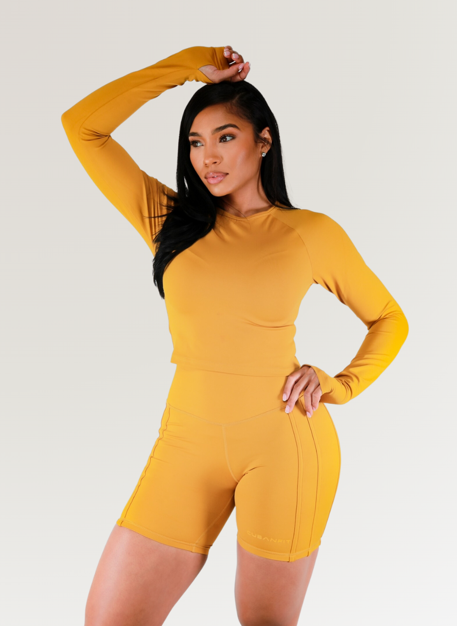 MUSTARD LONG-SLEEVE SHIRT CubanFit