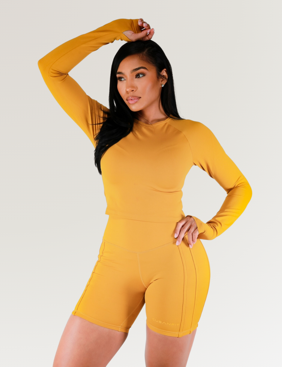 MUSTARD LONG-SLEEVE SHIRT CubanFit