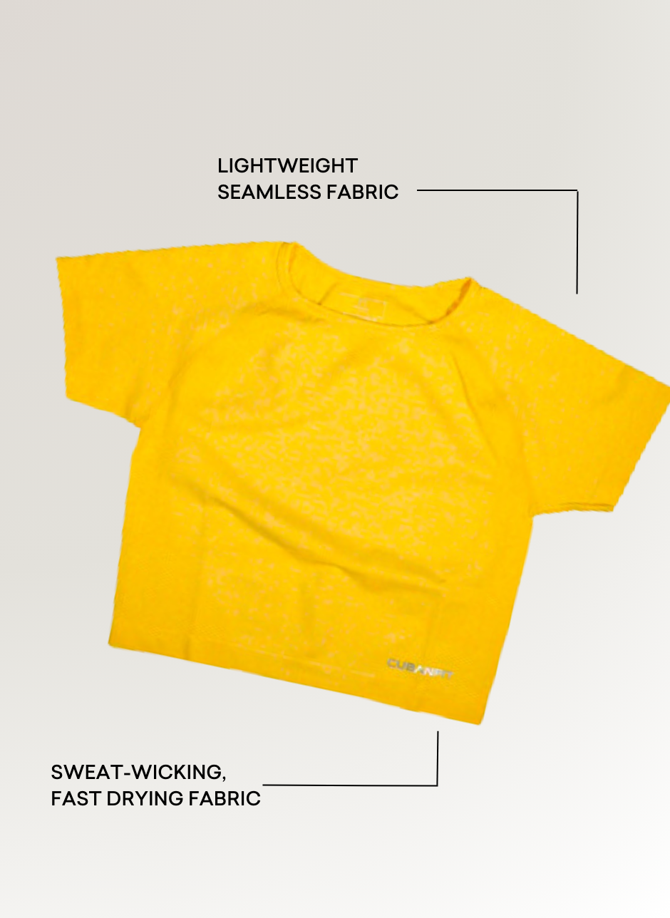 LEMON SEAMLESS TOP CubanFit