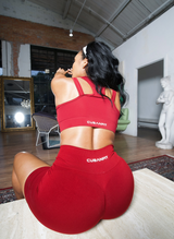 Seamless Scrunch Shorts - Rosso