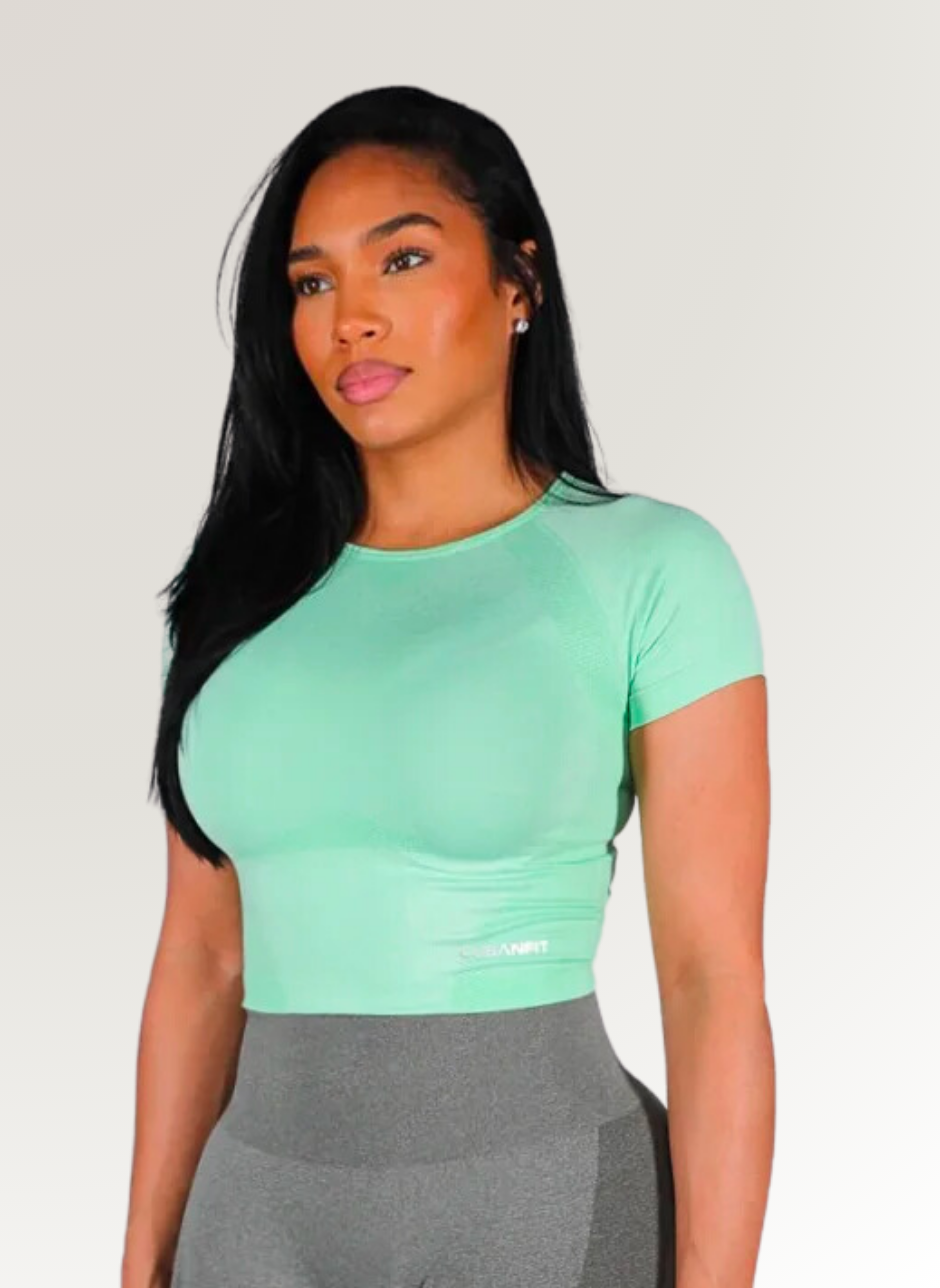 PISTACHIO SEAMLESS TOP CubanFit