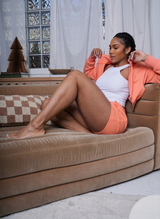 Off-Duty Sweat Shorts - Tangerine