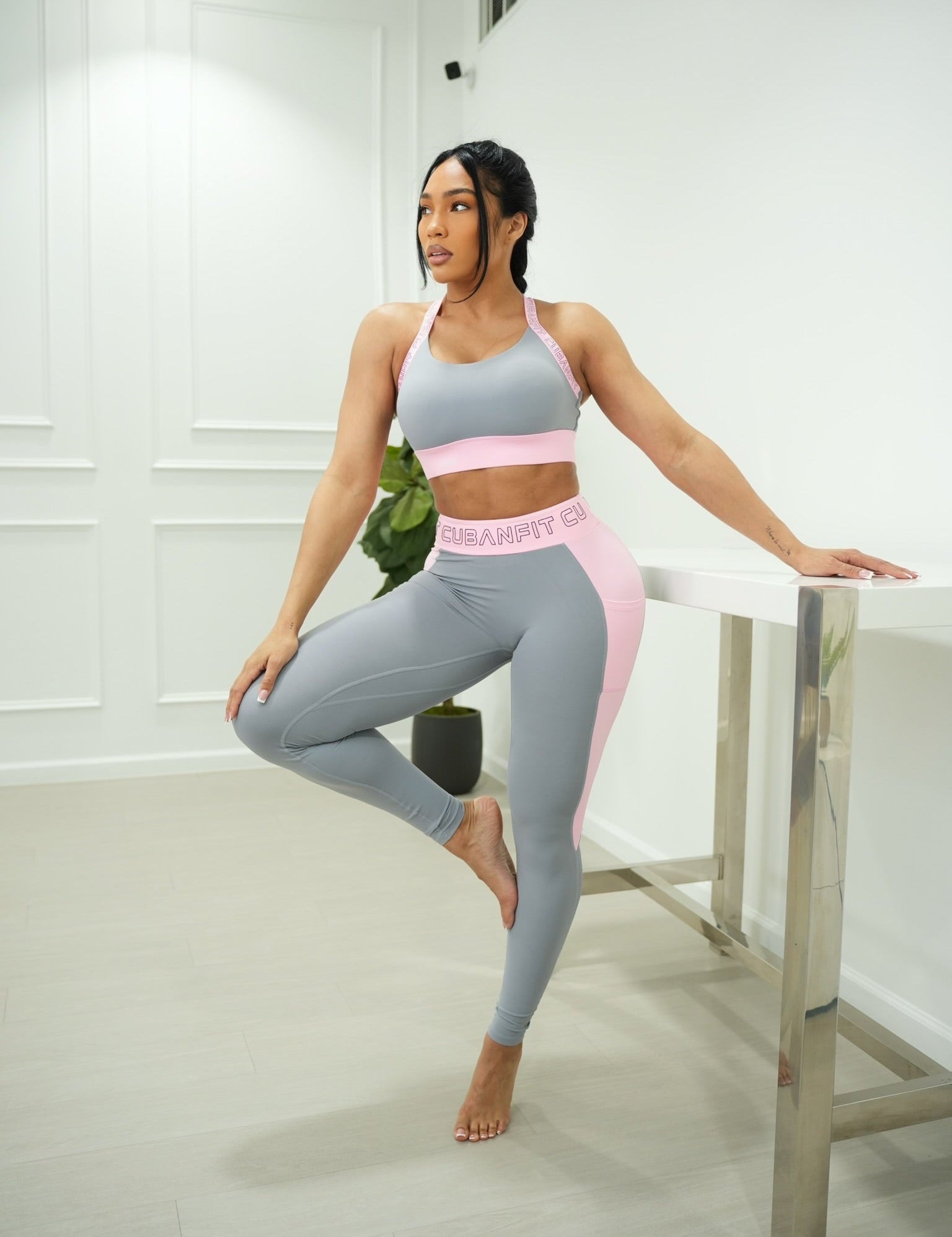 Rose Steel Sports Bra CUBANFIT