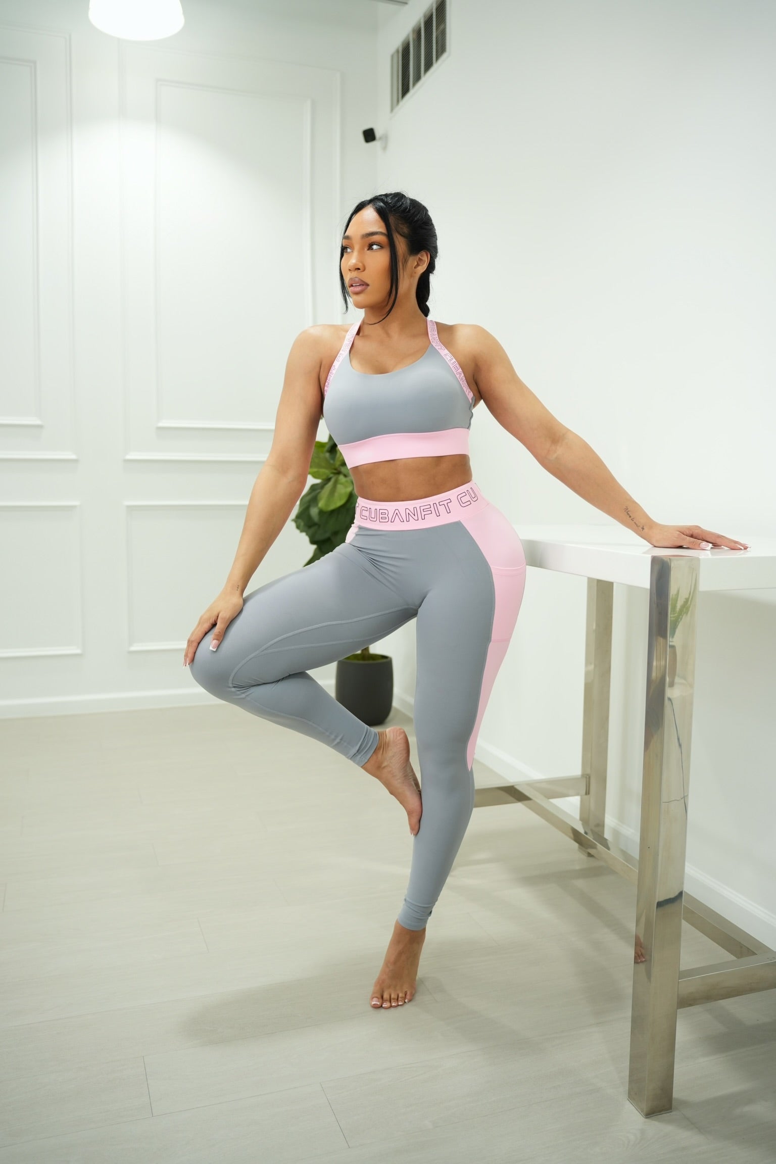 Rose Steel Sports Bra CUBANFIT