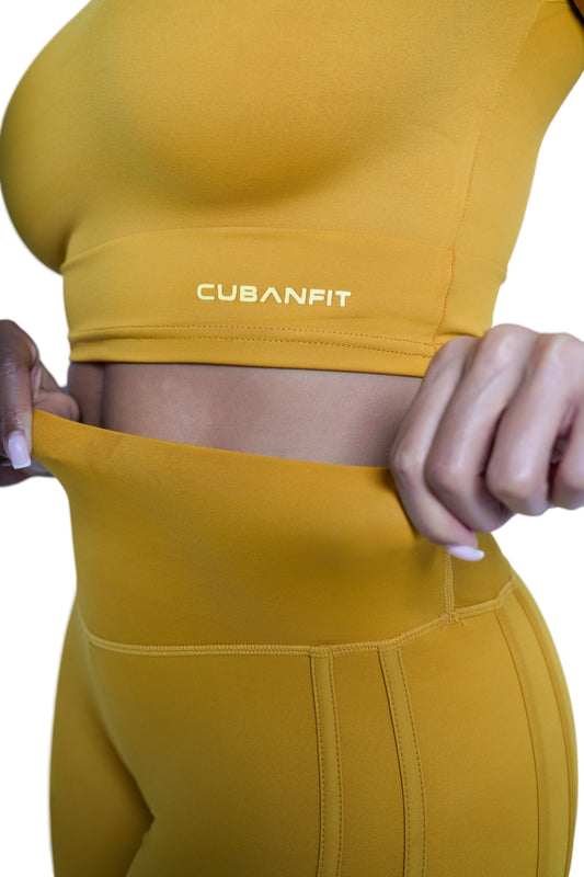 MUSTARD GLOW GIRL SET 2.0 CubanFit