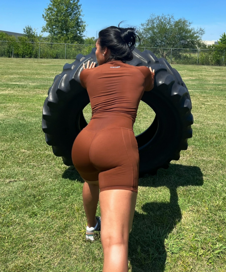 MOCHA GLOW GIRL SHORTS CUBANFIT