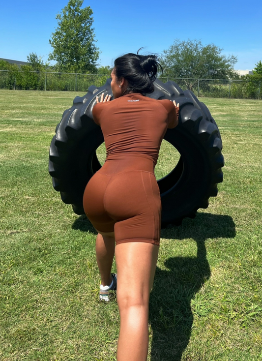 MOCHA GLOW GIRL SHORTS CUBANFIT