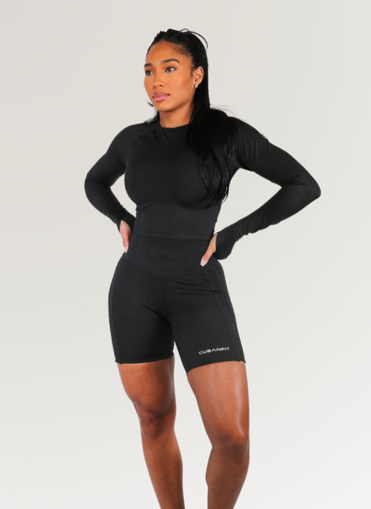NOIR GLOW GIRL LONG SLEEVE T-SHIRT CubanFit