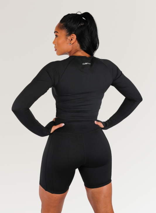 NOIR GLOW GIRL LONG SLEEVE T-SHIRT CubanFit
