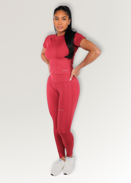 GLOW GIRL ROSSO LEGGINGS CubanFit