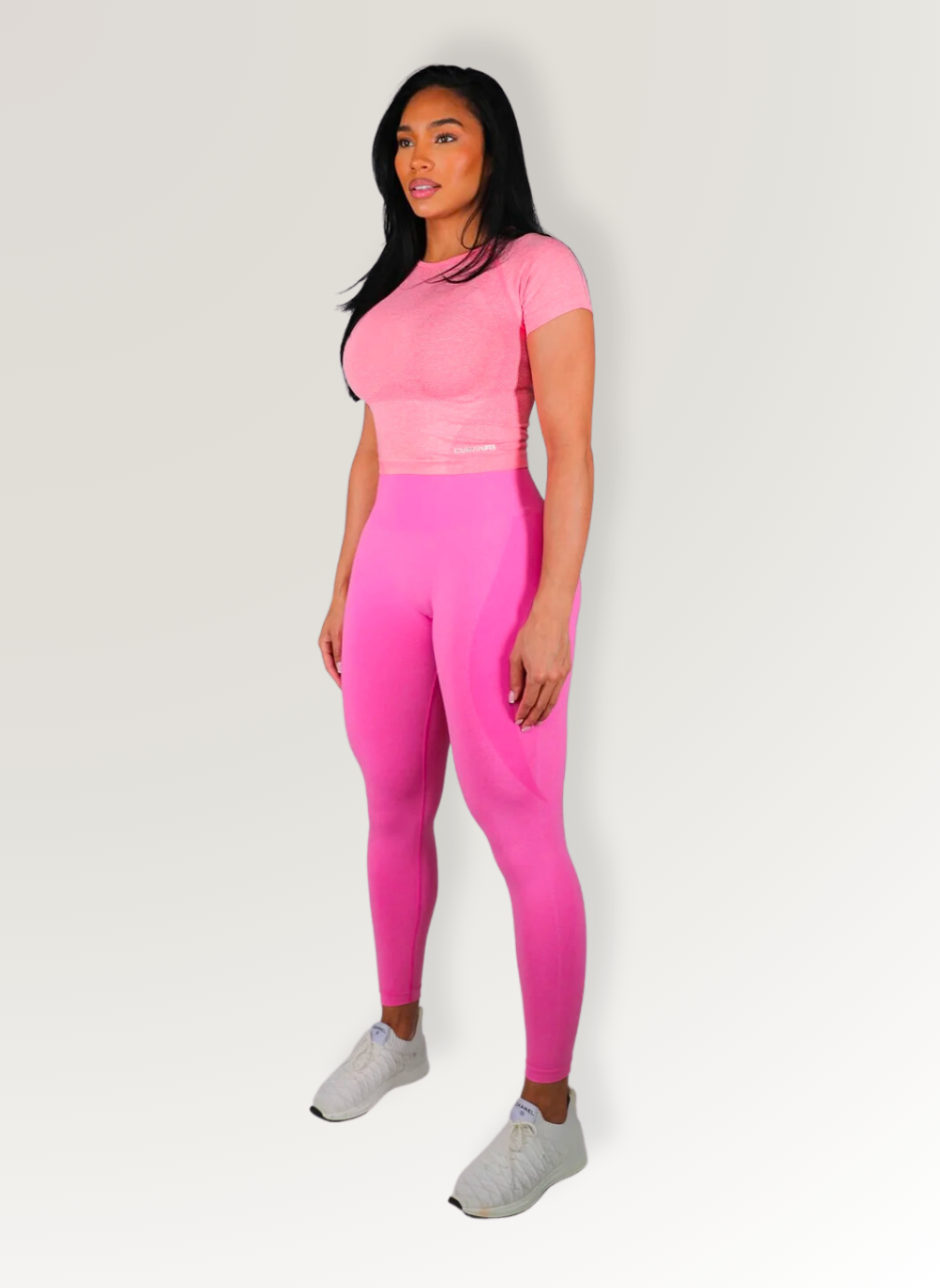 FUSCIA SEAMLESS CONTOUR LEGGINGS CubanFit